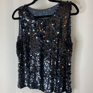 - - $🔥GUC PRIMA SEQUIN TANK TOP SIZE LARGE